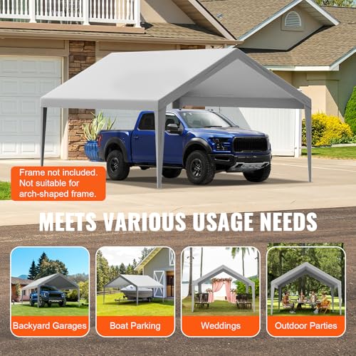 Carport Replacement Canopy Cover 13 x 20 ft
