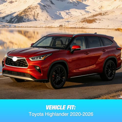 in Channel Window Rain Guards for Toyota Highlander 2020