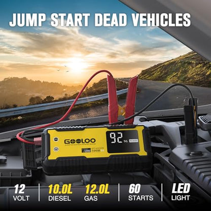 GT4000S 12V 4000A Peak Jump Starter with 100W Two