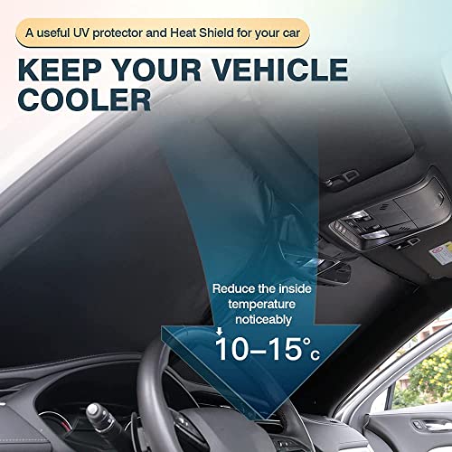 Windshield Sun Shade Fits for Dodge Caravan Mini Van 2008