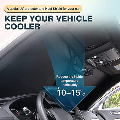 Windshield Sun Shade Fits for Dodge Caravan Mini Van 2008