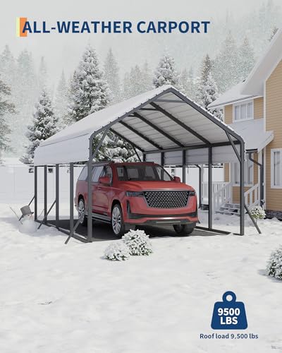 13 ft x21 ft x11 ft Oversized Metal Carport