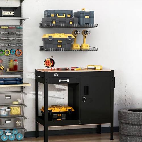 Wall Mounted Storage Shelf for Garage (2 Count)