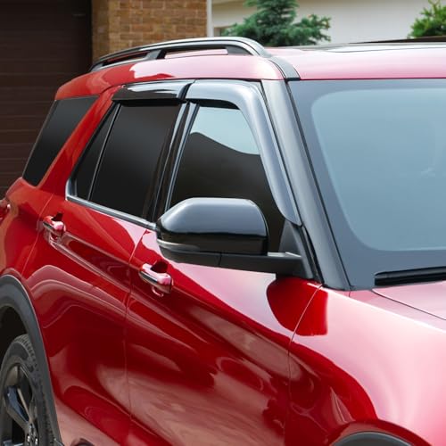 Tape on Extra Durable Rain Guards for Ford Explorer 2020