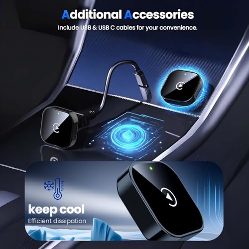 Wireless CarPlay Adapter for Apple iPhone & Android