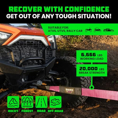 Offroad Recovery Tow Strap (20 Foot)