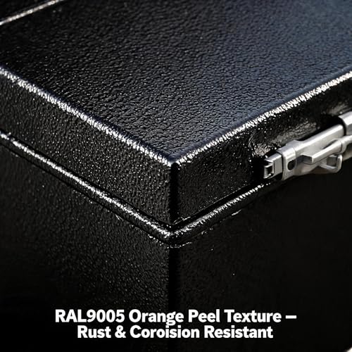 24 in Truck Tool Box Black Steel Truck Storage Tool Box