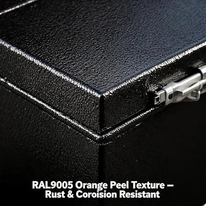 24 in Truck Tool Box Black Steel Truck Storage Tool Box