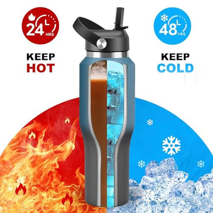 40oz Stainless Steel Water Bottle