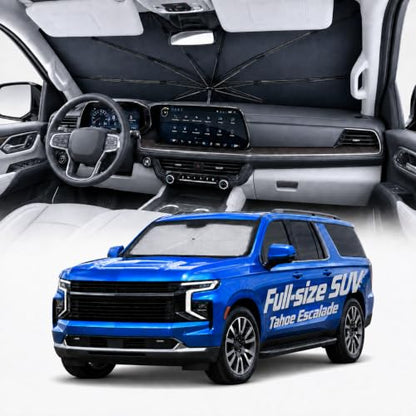 2026 Upgraded] Weektic Windshield Sun Shade Umbrella for Tahoe