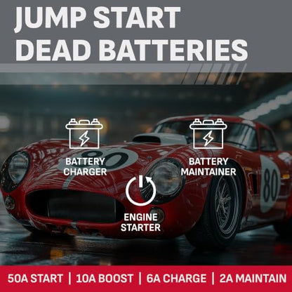 6A Car Battery Charger & Maintainer