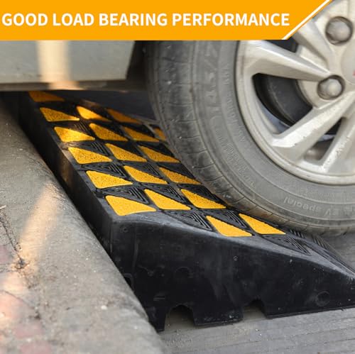 6 Inch High Rubber Curb Ramp 23.6" Long