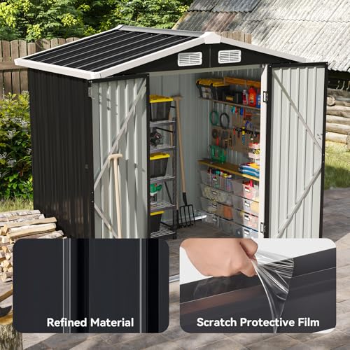 6x4 FT Shed Outdoor Storage Shed