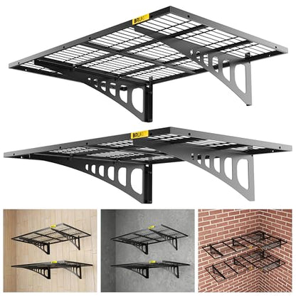 2x3ft Adjustable Rail Wall Garage Storage Shelf