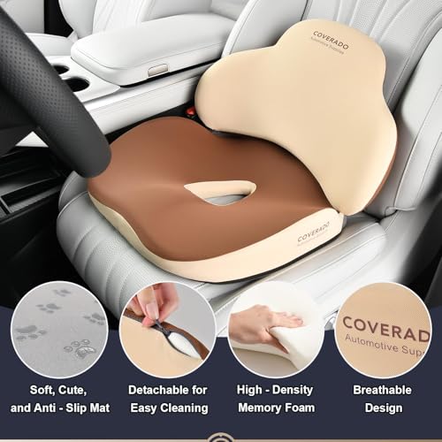 Seat Cushion and Lumbar Support Pillow for Car Office Chair
