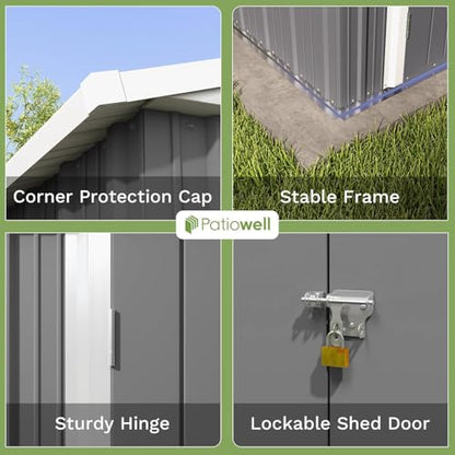 8x6 FT Outdoor Storage Shed
