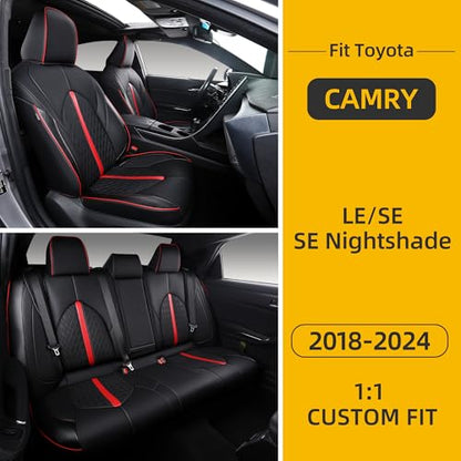 Custom Camry Seat Covers for 2018