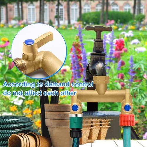 Brass Garden Hose Splitter
