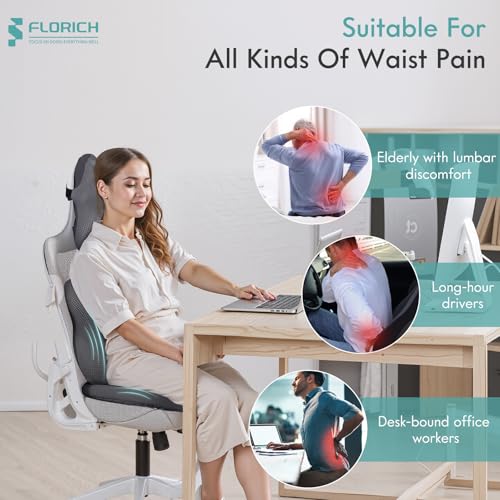 Car Seat Cushion and Lumbar Support Pillow for Office Chair Car