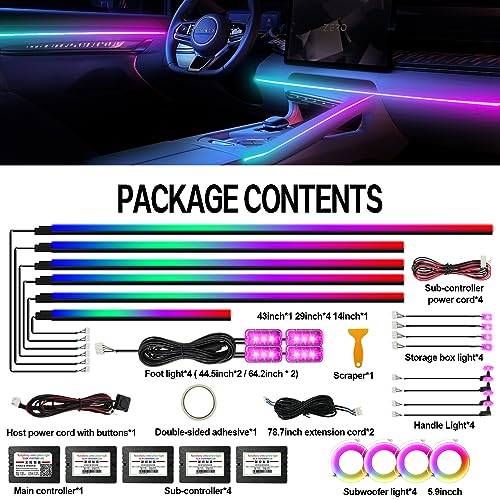 Dreamcolor Acrylic Ambient Lighting Car Lights