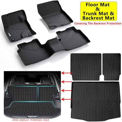 SANBAN Floor Liners & Cargo Liners & Backrest Mat for 2020