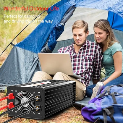 5000W Pure Sine Wave Inverter 12V DC to 120V AC Converter for Off