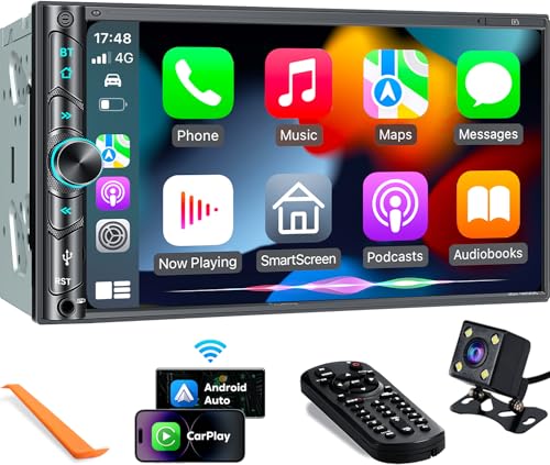 Upgrade Wireless Double Din Car Stereo with Carplay