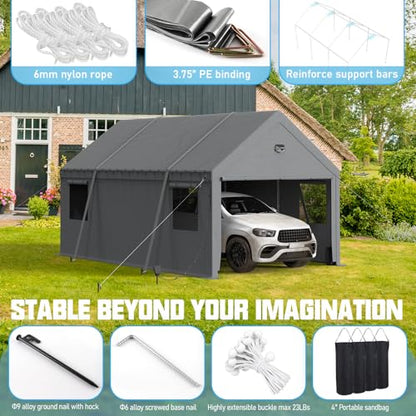 10x20 Heavy Duty Carport Canopy