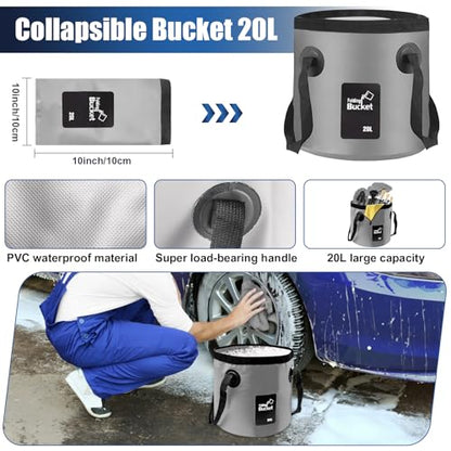 21Pcs Car Cleaning Kit with High Power Handheld Vacuum