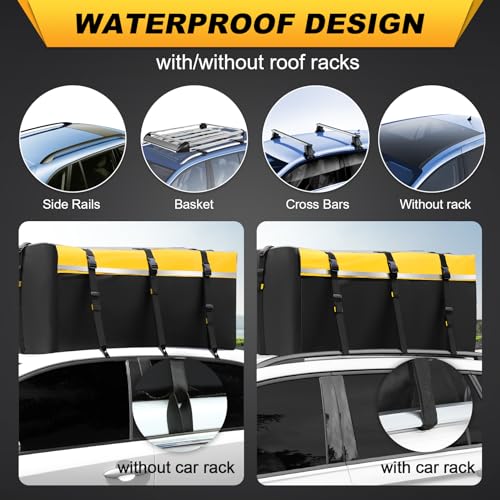 Rooftop Cargo Carrier Bag Waterproof 20 Cubic Feet