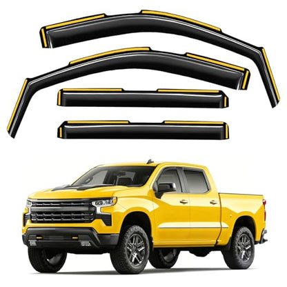 in Channel Window Rain Guards for Chevy Silverado (4 Count)