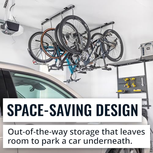 Adjustable Ceiling Mounted Bike Rack for Garage