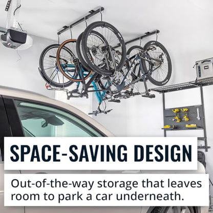 Adjustable Ceiling Mounted Bike Rack for Garage
