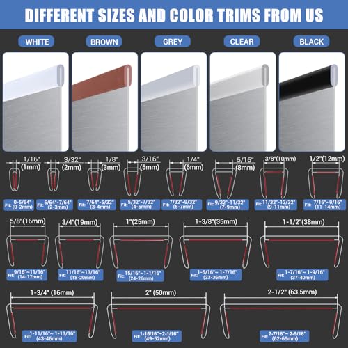 Clear Rubber Edge Trim (10 Foot)