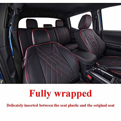 Tacoma Leather Car Seat Covers Custom Fit for Toyota Tacoma 2012 2013 2014 2015