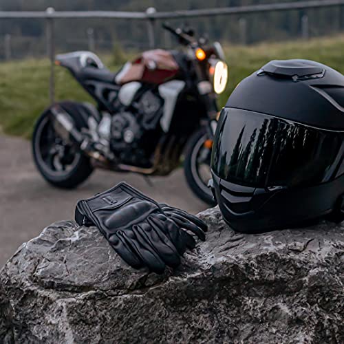 Mens Full Finger Touchscreen Motorcycle Gloves GM028 Black XL