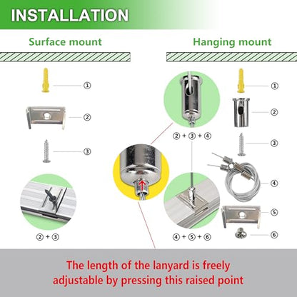 12Pack 4FT LED Shop Light Garage Lights (12 Count)