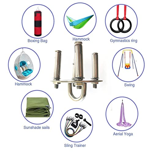 Eye Ceiling Hook Swing Hangers 700LB Capacity for Punching Bags Hanging Chair Hammocks Swing Trapeze Yoga