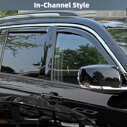 4PCS in Channel Window Rain Guards for 2021 (4 Count)
