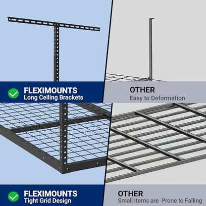 4x4ft Overhead Garage Storage Rack