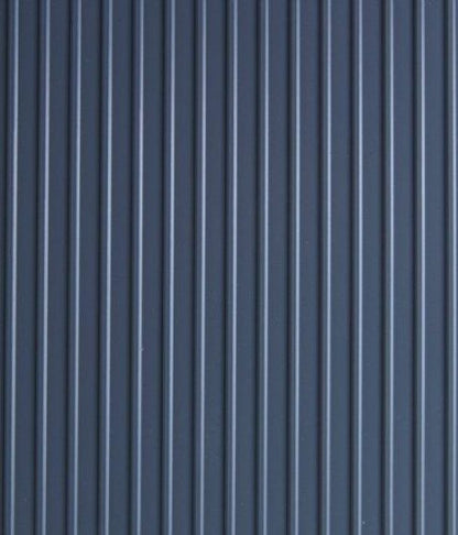 Garage Flooring 7'6" x 17' Midnight Black Ribbed Channel Vinyl Protector Mat (172.8 Sq Ft)
