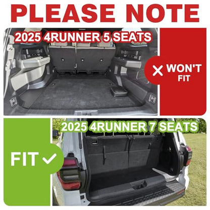 Trunk & Rear Seatback Mat for 2025 2026 4Runner