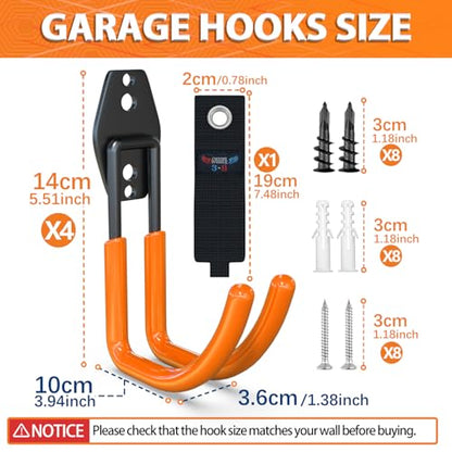 Garden Hose Holder Wall Mount (4 Count)