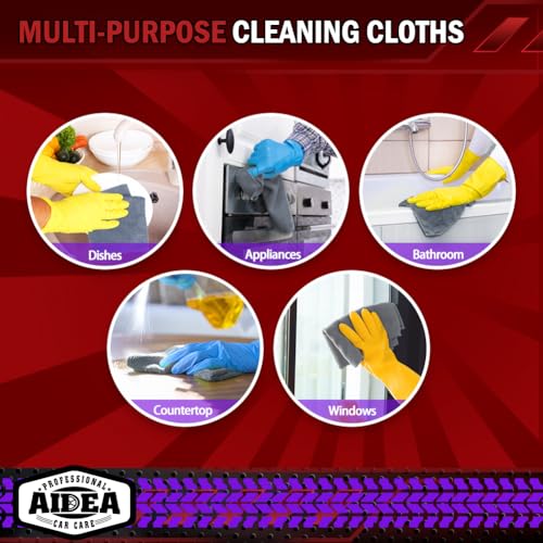 Microfiber Cleaning Cloth 12 Pack (12 Count)