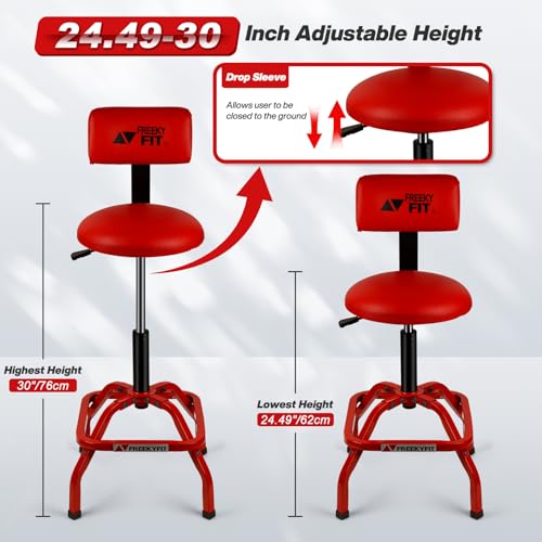 Shop Stool with Backrest