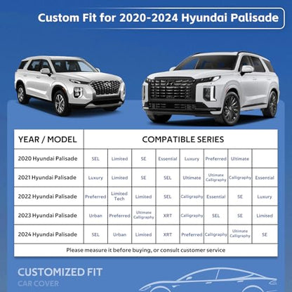 10 Layers SUV Car Cover Custom Fit for Hyundai Palisade