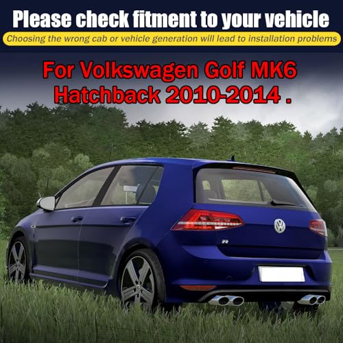Rain Guards for Volkswagen Golf MK6 Hatchback 2010 (4 Count)