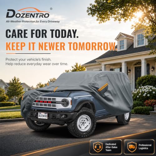Waterproof Heavy Duty Car Cover Custom Fit Ford Bronco 4dr