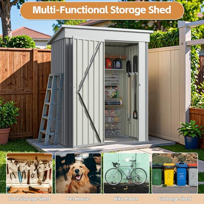 5×3 FT Outdoor Storage Shed