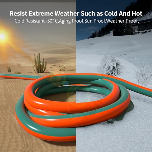 25 FT 12 3 Gauge Extension Cord Orange Green